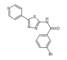 3-bromo-N-(5-(pyridin-4-yl)-1,3,4-thiadiazol-2-yl)benzamide CAS:288068-43-9 manufacturer & supplier