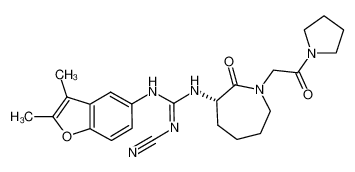 (S)-2-cyano-1-(2,3-dimethylbenzofuran-5-yl)-3-(2-oxo-1-(2-oxo-2-(pyrrolidin-1-yl)ethyl)azepan-3-yl)guanidine CAS:288075-62-7 manufacturer & supplier