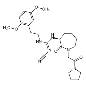 (S,E)-2-cyano-1-(2,5-dimethoxyphenethyl)-3-(2-oxo-1-(2-oxo-2-(pyrrolidin-1-yl)ethyl)azepan-3-yl)guanidine CAS:288076-82-4 manufacturer & supplier