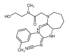 (S,Z)-2-(3-(2-cyano-3-(m-tolyl)guanidino)-2-oxoazepan-1-yl)-N-(2-hydroxyethyl)-N-methylacetamide CAS:288077-14-5 manufacturer & supplier