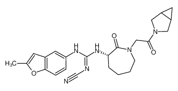 1-((3S)-1-(2-(3-azabicyclo[3.1.0]hexan-3-yl)-2-oxoethyl)-2-oxoazepan-3-yl)-2-cyano-3-(2-methylbenzofuran-5-yl)guanidine CAS:288077-40-7 manufacturer & supplier