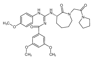 (S)-3,5-dimethoxy-N-(((4-methoxyphenyl)amino)((2-oxo-1-(2-oxo-2-(pyrrolidin-1-yl)ethyl)azepan-3-yl)amino)methylene)benzamide CAS:288081-26-5 manufacturer & supplier