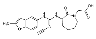 (S)-2-(3-(2-cyano-3-(2-methylbenzofuran-5-yl)guanidino)-2-oxoazepan-1-yl)acetic acid CAS:288083-40-9 manufacturer & supplier