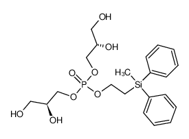 Phosphoric acid bis-((S)-2,3-dihydroxy-propyl) ester 2-(methyl-diphenyl-silanyl)-ethyl ester CAS:288089-41-8 manufacturer & supplier