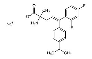 sodium (E)-2-amino-5-(2,4-difluorophenyl)-5-(4-isopropylphenyl)-2-methylpent-4-enoate CAS:288100-49-2 manufacturer & supplier