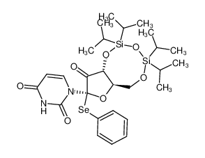 1-((2R,3aR,9aR)-5,5,7,7-Tetraisopropyl-3-oxo-2-phenylselanyl-tetrahydro-1,4,6,8-tetraoxa-5,7-disila-cyclopentacycloocten-2-yl)-1H-pyrimidine-2,4-dione CAS:288103-32-2 manufacturer & supplier