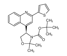 (R)-2,2-Dimethyl-4-(2-thiophen-2-yl-quinolin-4-yl)-oxazolidine-3-carboxylic acid tert-butyl ester CAS:288156-54-7 manufacturer & supplier