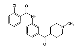 4-[3-(2-chlorobenzamidyl)benzoyl]-1-methylpiperidine CAS:288157-16-4 manufacturer & supplier