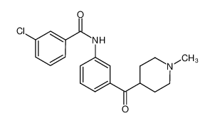 4-[3-(3-chlorobenzamidyl)benzoyl]-1-methylpiperidine CAS:288157-20-0 manufacturer & supplier