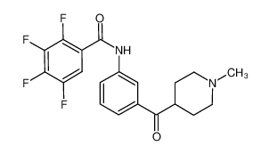 4-[3-(2,3,4,5-tetrafluorobenzamidyl)benzoyl]-1-methylpiperidine CAS:288157-63-1 manufacturer & supplier