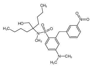 N-(1-Butyl-1-hydroxymethyl-pentyl)-4-dimethylamino-N-methyl-2-(3-nitro-benzyl)-benzenesulfonamide CAS:288161-88-6 manufacturer & supplier