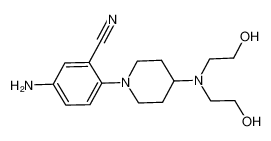 5-amino-2-{4-[bis(2-hydroxyethyl)amino]piperidin-1-yl}benzonitrile CAS:288252-24-4 manufacturer & supplier