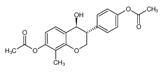 rel-4-((3R,4S)-7-acetoxy-4-hydroxy-8-methylchroman-3-yl)phenyl acetate CAS:288266-86-4 manufacturer & supplier