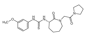 (S)-1-(3-methoxyphenyl)-3-(2-oxo-1-(2-oxo-2-(pyrrolidin-1-yl)ethyl)azepan-3-yl)thiourea CAS:288269-45-4 manufacturer & supplier