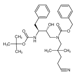 [(2R,3S)-3-tert-butoxycarbonylamino-2-hydroxy-4-phenyl-butyl]-(4-cyano-2,2-dimethyl-butyl)-carbamic acid benzyl ester CAS:288291-71-4 manufacturer & supplier