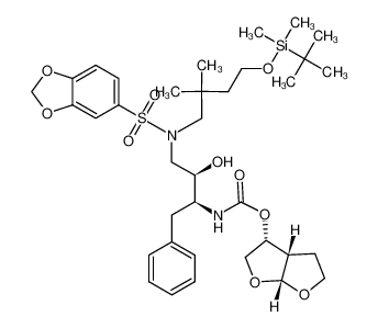 (3R,3aS,6aR)hexahydrofuro[2,3-b]furan-3-yl N-(1S,2R)-3-[(1,3-benzodioxol-5-ylsulfonyl)(4-[tert-butyldimethylsiloxy]-2,2-dimethylbutyl)amino]-1-benzyl-2-hydroxypropylcarbamate CAS:288296-60-6 manufacturer & supplier