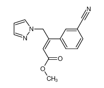 methyl (E)-3-(3-cyanophenyl)-4-(1H-1-pyrazolyl)-2-butenoate CAS:288309-34-2 manufacturer & supplier