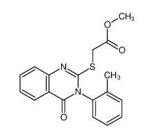 methyl (3,4-dihydro-3-(o-methylphenyl)-4-oxo-2-quinazolinyl)thioacetate CAS:28831-24-5 manufacturer & supplier