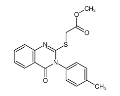 (4-Oxo-3-p-tolyl-3,4-dihydro-quinazolin-2-ylsulfanyl)-acetic acid methyl ester CAS:28831-25-6 manufacturer & supplier