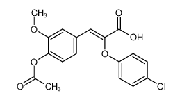 (Z)-3-(4-Acetoxy-3-methoxy-phenyl)-2-(4-chloro-phenoxy)-acrylic acid CAS:28833-88-7 manufacturer & supplier