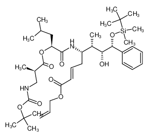 (E)-(5S,6S,7R,8R)-5-[(S)-2-((R)-3-tert-Butoxycarbonylamino-2-methyl-propionyloxy)-4-methyl-pentanoylamino]-8-(tert-butyl-dimethyl-silanyloxy)-7-hydroxy-6-methyl-8-phenyl-oct-2-enoic acid allyl ester CAS:288374-86-7 manufacturer & supplier