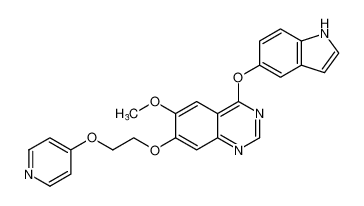 4-((1H-indol-5-yl)oxy)-6-methoxy-7-(2-(pyridin-4-yloxy)ethoxy)quinazoline CAS:288382-85-4 manufacturer & supplier