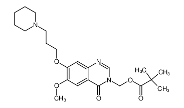 6-methoxy-7-(3-piperidinopropoxy)-3-((pivaloyloxy)methyl)-3,4-dihydroquinazolin-4-one CAS:288383-73-3 manufacturer & supplier