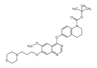 tert-butyl 6-((6-methoxy-7-(3-morpholinopropoxy)quinazolin-4-yl)oxy)-3,4-dihydroquinoline-1(2H)-carboxylate CAS:288385-08-0 manufacturer & supplier