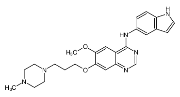 N-(1H-indol-5-yl)-6-methoxy-7-(3-(4-methylpiperazin-1-yl)propoxy)quinazolin-4-amine CAS:288385-58-0 manufacturer & supplier