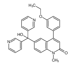 4-(3-ethoxyphenyl)-6-(hydroxydi(pyridin-3-yl)methyl)-1-methylquinolin-2(1H)-one CAS:288391-51-5 manufacturer & supplier