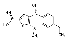 4-[(4-ethylphenyl)amino]-5-methylthiothiophene-2-carboxamidine hydrochloride CAS:288397-32-0 manufacturer & supplier