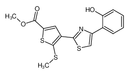 Methyl 4-[4-(2-hydroxyphenyl)(1,3-thiazol-2-yl)]-5-methylthiothiophene-2-carboxylate CAS:288397-94-4 manufacturer & supplier