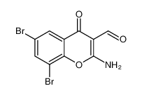 2-amino-6,8-dibromo-4-oxochromene-3-carbaldehyde CAS:288399-44-0 manufacturer & supplier