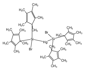 bis(bromobis(1,2,3,4,5-pentamethylcyclopenta-2,4-dien-1-yl)silyl)mercury CAS:288402-80-2 manufacturer & supplier