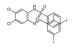 N-[4,5-dichloro-2-[[(E)-(3,5-diiodo-6-oxocyclohexa-2,4-dien-1-ylidene)methyl]amino]phenyl]benzenesulfonamide CAS:28843-64-3 manufacturer & supplier