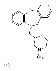 10-(1-methyl-piperidin-3-ylmethyl)-10,11-dihydro-dibenzo[b,f][1,4]oxazepine; monohydrochloride CAS:2885-69-0 manufacturer & supplier