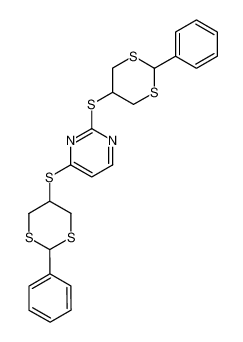 2,4-bis-(2-phenyl-[1,3]dithian-5-ylsulfanyl)-pyrimidine CAS:28857-76-3 manufacturer & supplier