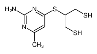 2-(2-amino-6-methyl-pyrimidin-4-ylsulfanyl)-propane-1,3-dithiol CAS:28857-82-1 manufacturer & supplier