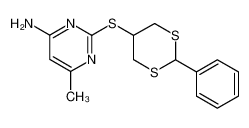 6-methyl-2-(2-phenyl-[1,3]dithian-5-ylsulfanyl)-pyrimidin-4-ylamine CAS:28858-26-6 manufacturer & supplier