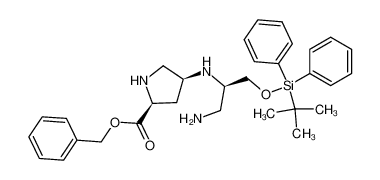 N-[(2S,4S)-4-[2-(benzyloxycarbonyl)pyrrolidinyl]]-(1R)-[(tert-butyldiphenylsilyloxy)methyl]-2-aminoethylamine CAS:288582-55-8 manufacturer & supplier