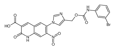 6-(4-((((3-bromophenyl)carbamoyl)oxy)methyl)-1H-imidazol-1-yl)-7-nitro-2-oxo-1,2-dihydroquinoline-3-carboxylic acid CAS:288614-99-3 manufacturer & supplier