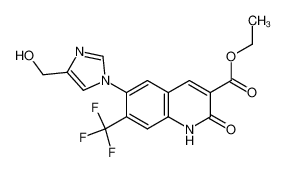 ethyl 1,2-dihydro-6-(4-(hydroxymethyl)imidazole-1-yl)-2-oxo-7-trifluoromethylquinoline-3-carboxylate CAS:288615-12-3 manufacturer & supplier