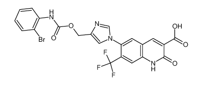 6-(4-(((2-Bromophenyl)carbamoyloxy)methyl)imidazole-1-yl)-1,2-dihydro-2-oxo-7-trifluoromethylquinoline-3-carboxylic acid CAS:288615-20-3 manufacturer & supplier