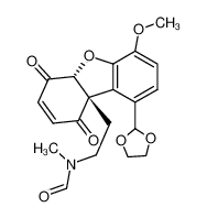 N-[2-((5aR,9aS)-1-[1,3]Dioxolan-2-yl-4-methoxy-6,9-dioxo-6,9-dihydro-5aH-dibenzofuran-9a-yl)-ethyl]-N-methyl-formamide CAS:288621-39-6 manufacturer & supplier