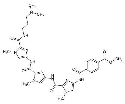 N-(2-{2-[2-(3-Dimethylamino-propylcarbamoyl)-1-methyl-1H-imidazol-4-ylcarbamoyl]-1-methyl-1H-imidazol-4-ylcarbamoyl}-1-methyl-1H-imidazol-4-yl)-terephthalamic acid methyl ester CAS:288623-86-9 manufacturer & supplier