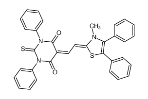 5-{2-[3-Methyl-4,5-diphenyl-3H-thiazol-(2Z)-ylidene]-ethylidene}-1,3-diphenyl-2-thioxo-dihydro-pyrimidine-4,6-dione CAS:28868-43-1 manufacturer & supplier