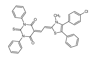 5-(2-(4-(4-chlorophenyl)-3-methyl-5-phenylthiazol-2(3H)-ylidene)ethylidene)-1,3-diphenyl-2-thioxodihydropyrimidine-4,6(1H,5H)-dione CAS:28868-53-3 manufacturer & supplier