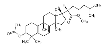 (S)-2-((3R,9S,13S,14S,17S)-3-Acetoxy-4,4,9,13,14-pentamethyl-2,3,4,6,9,11,12,13,14,15,16,17-dodecahydro-1H-cyclopenta[a]phenanthren-17-yl)-6-methyl-heptanoic acid methyl ester CAS:28874-86-4 manufacturer & supplier