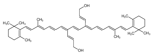 (2E,5E,8E)-4,7-Bis-[(2E,4E,6E)-5-methyl-7-(2,6,6-trimethyl-cyclohex-1-enyl)-hepta-2,4,6-trien-(Z)-ylidene]-deca-2,5,8-triene-1,10-diol CAS:28875-01-6 manufacturer & supplier