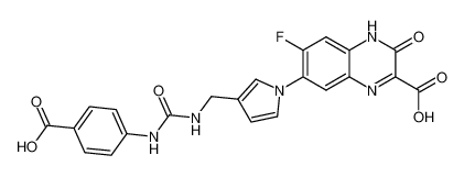 7-(3-((3-(4-carboxyphenyl)ureido)methyl)-1H-pyrrol-1-yl)-6-fluoro-3-oxo-3,4-dihydroquinoxaline-2-carboxylic acid CAS:288840-79-9 manufacturer & supplier